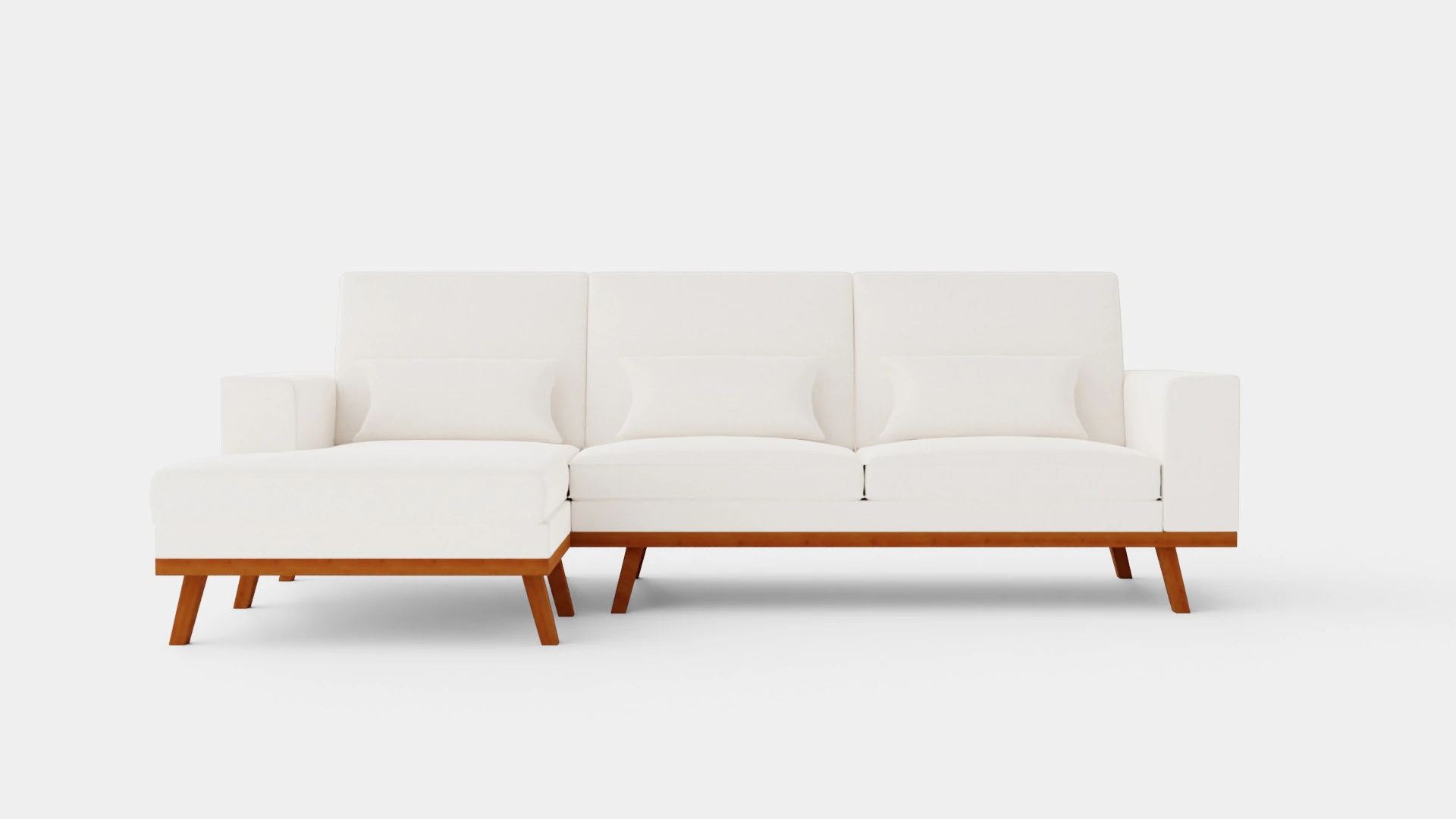 Copenhagen Divan Sofa Left 3D Model .c4d .max .obj .3ds .fbx .stl .blend 