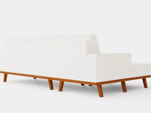 Copenhagen Divan Sofa Left 3D Model