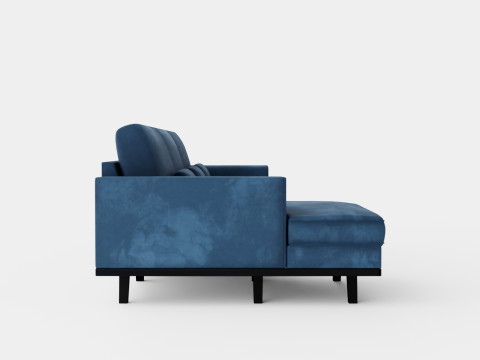 Copenhagen Divan Sofa Left Handed Blue Modèle 3D