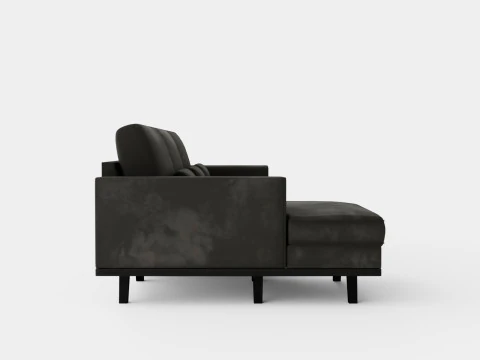 Copenhagen Divan Sofa Left Handed Gray 3D Model