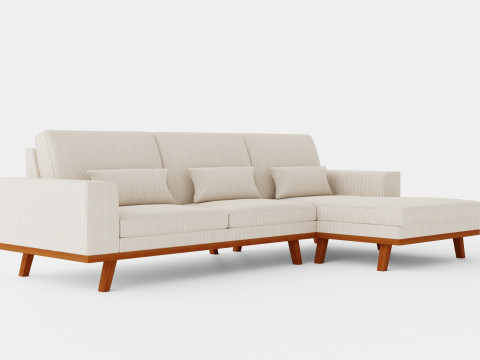 Copenhagen Divan Sofa Right Manchester Modèle 3D
