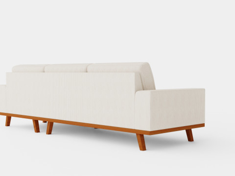Copenhagen Divan Sofa Right Manchester Modelo 3D