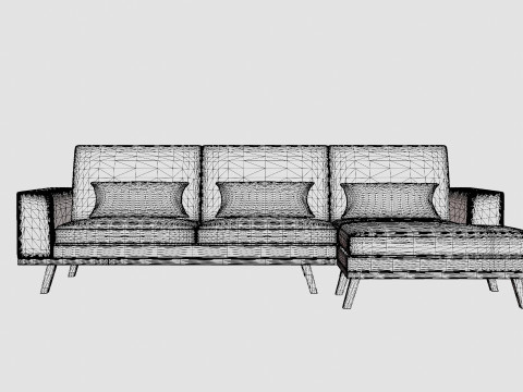 Copenhagen Divan Sofa Right Manchester Modelo 3D