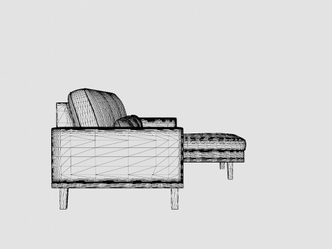 Copenhagen Divan Sofa Right Manchester Modelo 3D