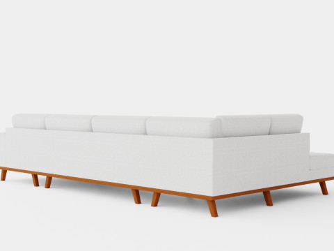 Copenhagen U Sofa Left 3D Model