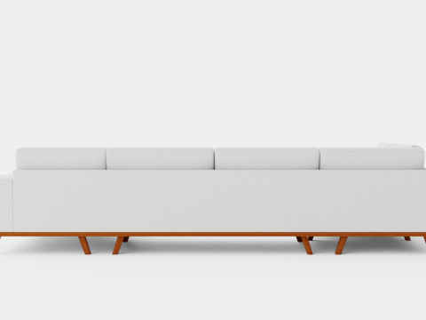 Copenhagen U Sofa Left 3D Model
