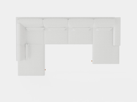 Copenhagen U Sofa Left 3D Model
