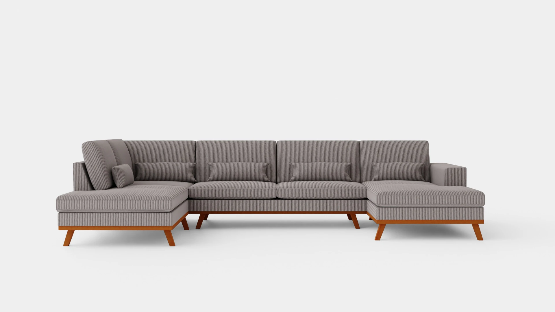 Copenhagen U Sofa Left Manchester 3D Model .c4d .max .obj .3ds .fbx .stl .blend 