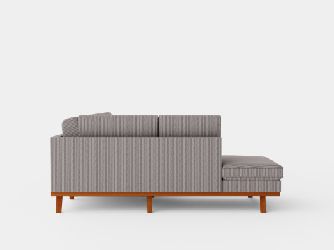 Copenhagen U Sofa Left Manchester 3D Модель