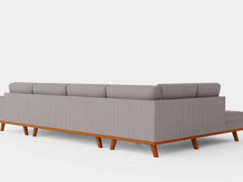 Copenhagen U Sofa Left Manchester 3D Модель