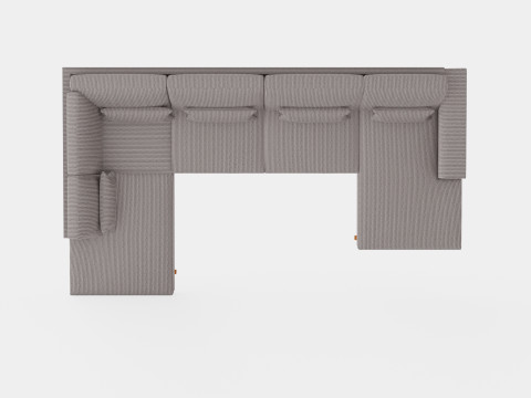 Copenhagen U Sofa Left Manchester 3D Модель