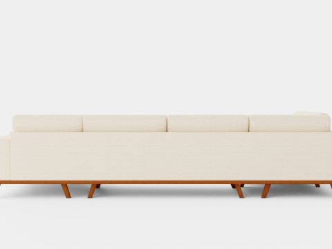Copenhagen U Sofa Left Velvet 3Dモデル