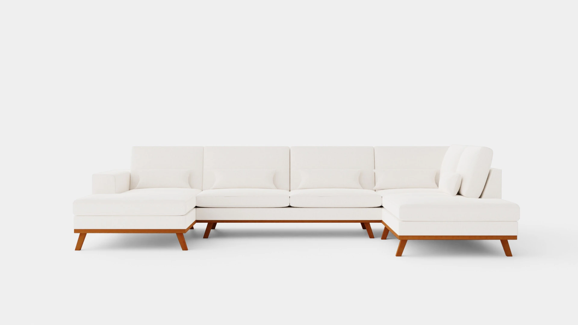 Copenhagen U Sofa Right 3D Model .c4d .max .obj .3ds .fbx .stl .blend 