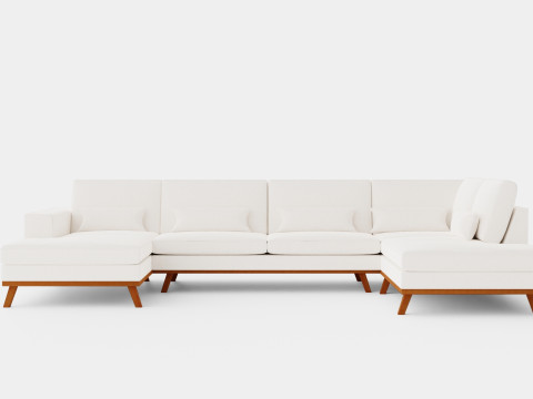Copenhagen U Sofa Right 3D Model