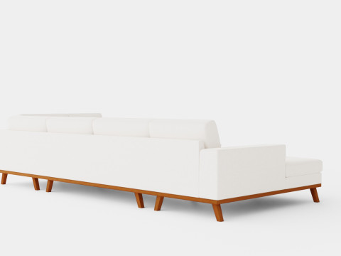 Copenhagen U Sofa Right 3D 모델