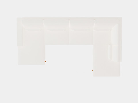 Copenhagen U Sofa Right 3D 모델