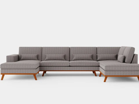 哥本哈根 U 沙发右曼彻斯特 3D 模型