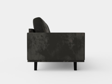 Copenhagen Velvet Sofa 3 Seater Gray Modelo 3D