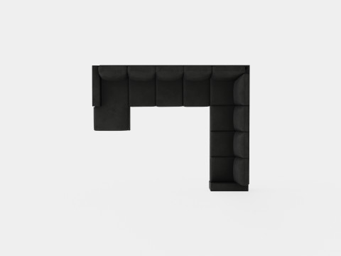 Crazy Corner Sofa Xxl With Divan Left Anthracite 3D मॉडल
