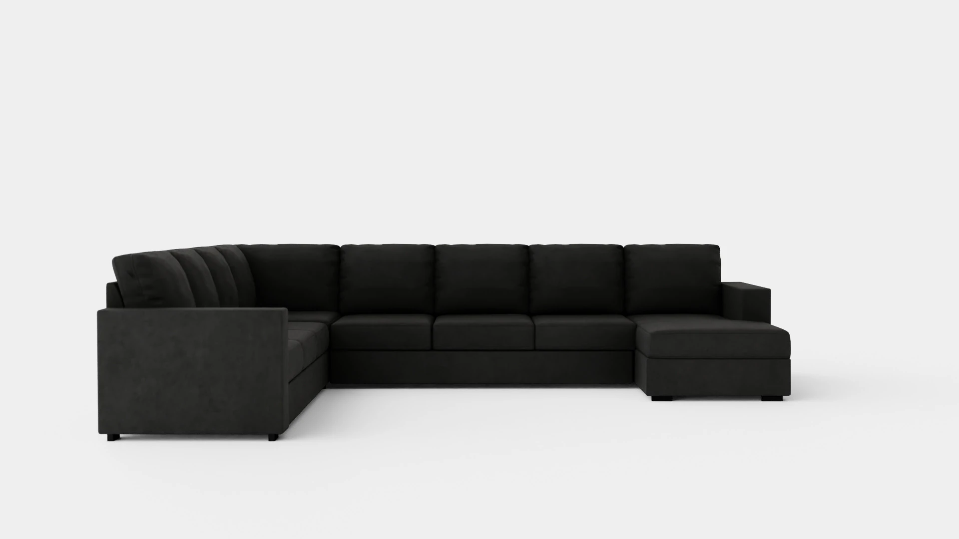 Crazy Corner Sofa Xxl With Divan Right Dark Gray 3D Model .c4d .max .obj .3ds .fbx .stl .blend 