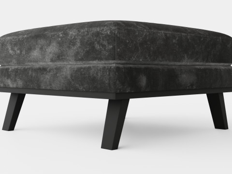 Copenhagen Footstool Velvet Modelo 3D