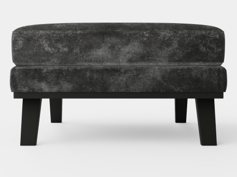 Copenhagen Footstool Velvet Modelo 3D