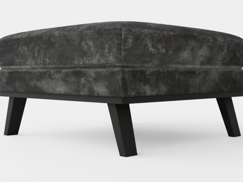 Copenhagen Footstool Velvet Modelo 3D