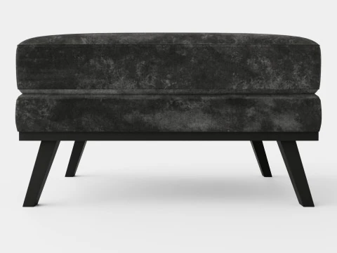 Copenhagen Footstool Velvet 3D Model