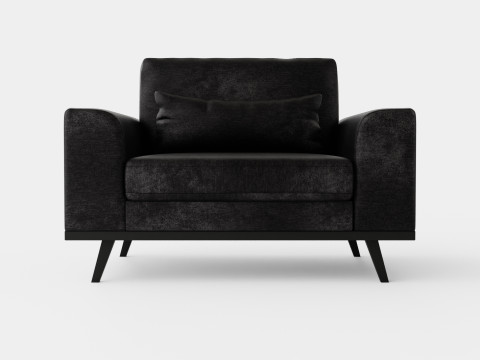 Copenhagen Velvet Armchair 3D-Modell