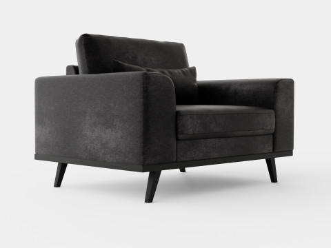 Copenhagen Velvet Armchair Modèle 3D