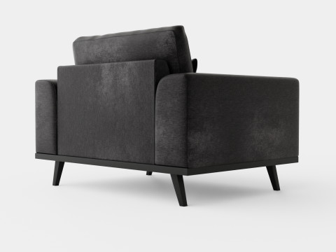 Copenhagen Velvet Armchair Modèle 3D