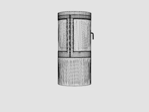 Corbo Fireplace Bioethanol Standalone Glass 3D Model