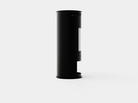 Corbo Fireplace Bioethanol Standalone H112 Black Stain 3D Model