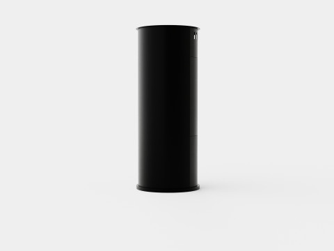 Corbo Fireplace Bioethanol Standalone H112 Black Stain Modelo 3D