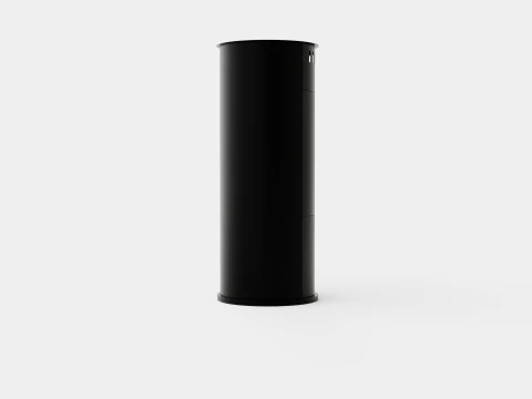 Corbo Fireplace Bioethanol Standalone H112 Black Stain 3D Model