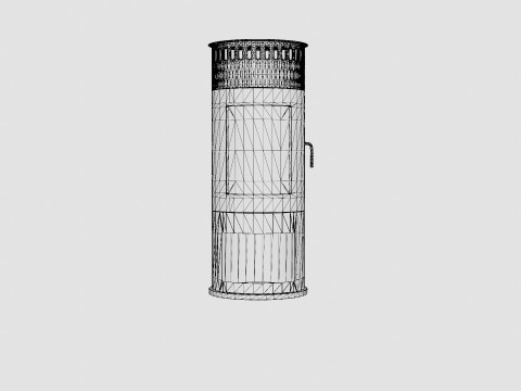 Corbo Fireplace Bioethanol Standalone H112 Black Stain Modelo 3D