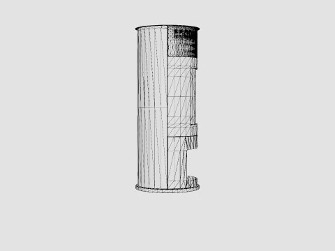 Corbo Fireplace Bioethanol Standalone H112 Black Stain 3D Model