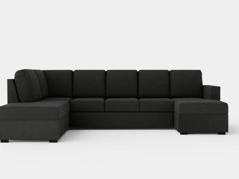 Crazy U Sofa-Diwan rechts 3D Modell