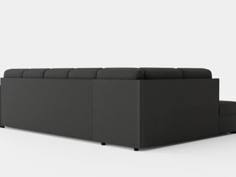 Crazy U Sofa Divan Right 3D Model
