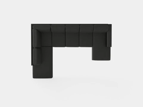 Crazy U Sofa Divan Right 3D Model