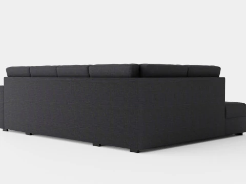 Crazy U Sofa Large Divan Right 3D Model