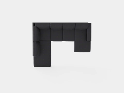 Crazy U Sofa Large Divan Right 3D Model