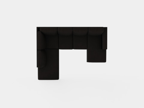 Crazy U Sofa Large Divan Right Anthracite 3D-Modell
