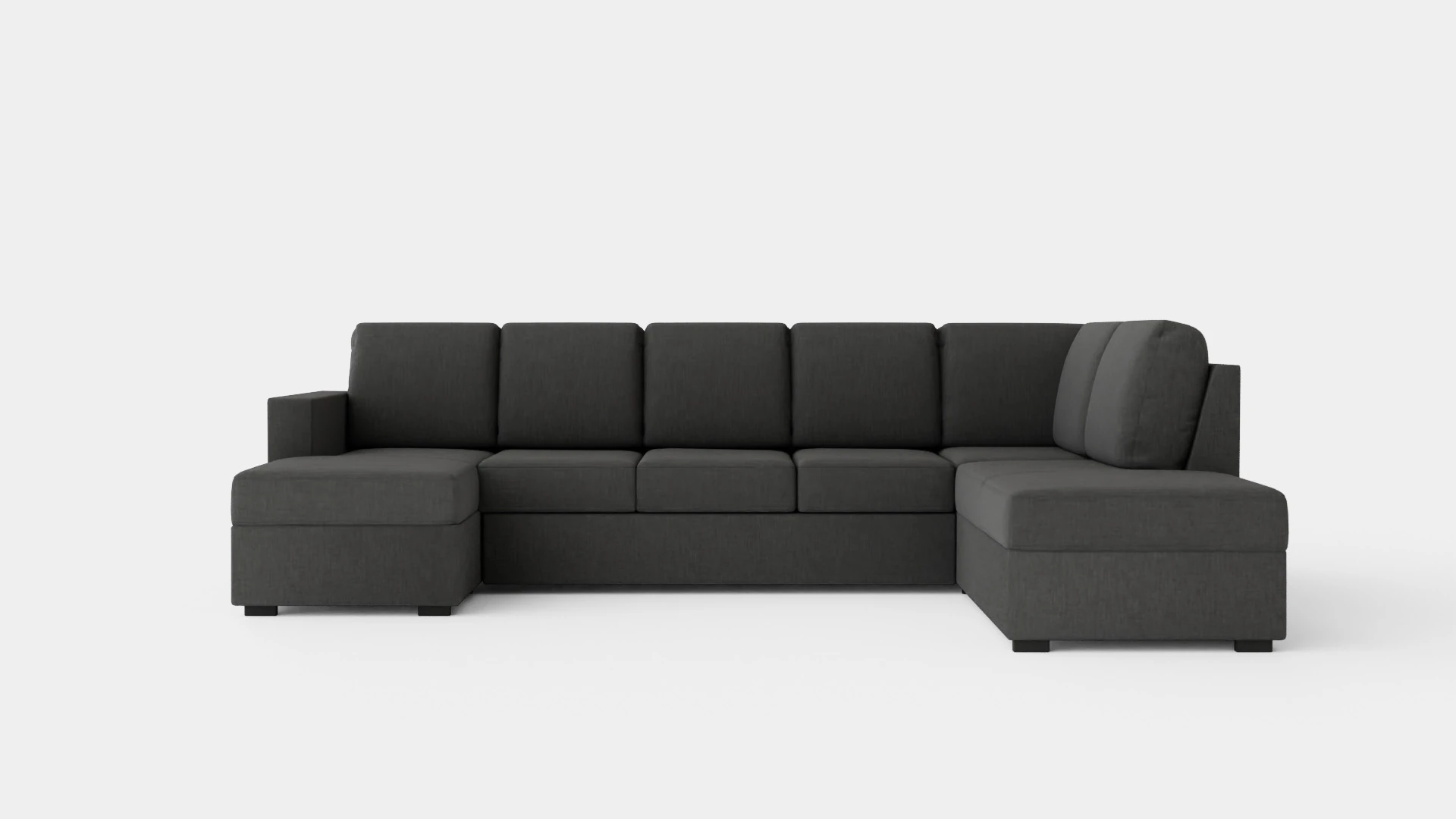 Crazy U Sofa Xl Divan Left 3D Model .c4d .max .obj .3ds .fbx .stl .blend 