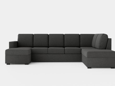 Crazy U Sofa Xl Divan Left 3D Model