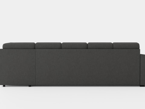 Crazy U Sofa Xl Divan Left 3D 모델