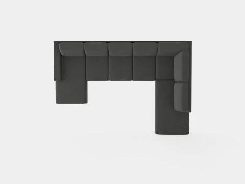 Crazy U Sofa Xl Divan Left 3D Model