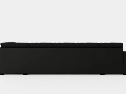 Crazy U Sofa Xl Divan Left Dark Gray 3D Model