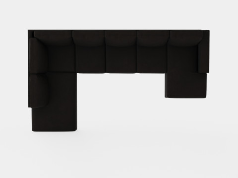 Crazy U Sofa Xl Divan Right Anthracite Model 3D