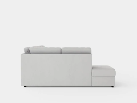Crazy U Sofa Xl Divan Right Light Gray 3D Model